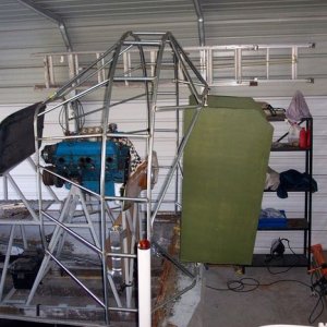 prop cage with rudders mounted