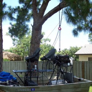 Backyard Airboat Motor Hoist