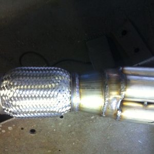 stainless exhaust 3" knuckles