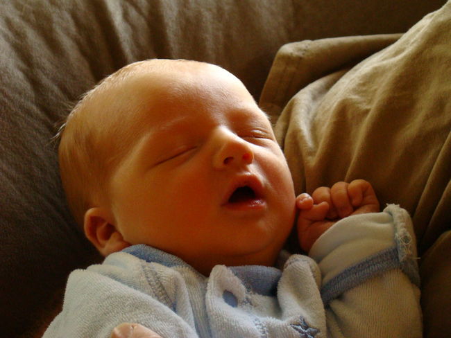Just look at Lil' Pockets! Papa's boy!