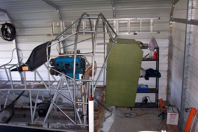 prop cage with rudders mounted